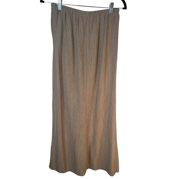 2/$30 ZARA XS Dark Beige Crinkle Textured Fabric Flowy Gauchos - Picture 3 of 15
